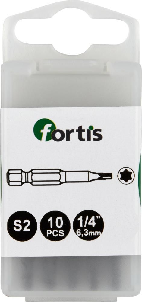 Бита 1/4″ для винтов TORX®, 50 мм., FORTIS 4317784728935 (размер - T 30 / общая длина - 50 мм)