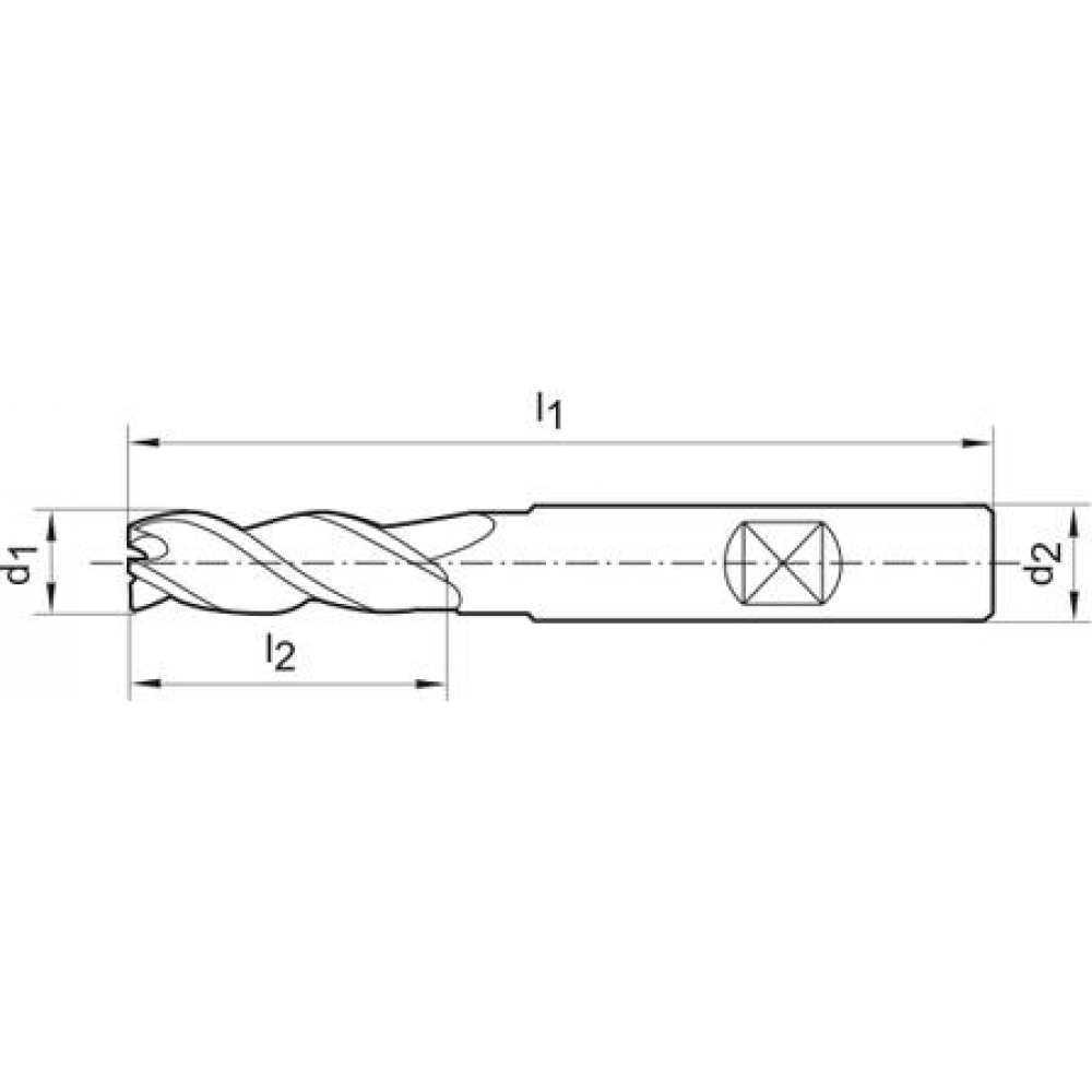 картинка Фреза трохоидальная твёрдосплавная 20,0мм Z3 HB TA-C FORMAT GT 1946 2000 Fplus от магазина "Элит-инструмент"