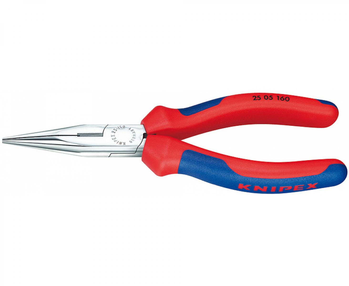 картинка Плоские круглогубцы с режущими кромками Knipex KN-2505160 от магазина "Элит-инструмент"