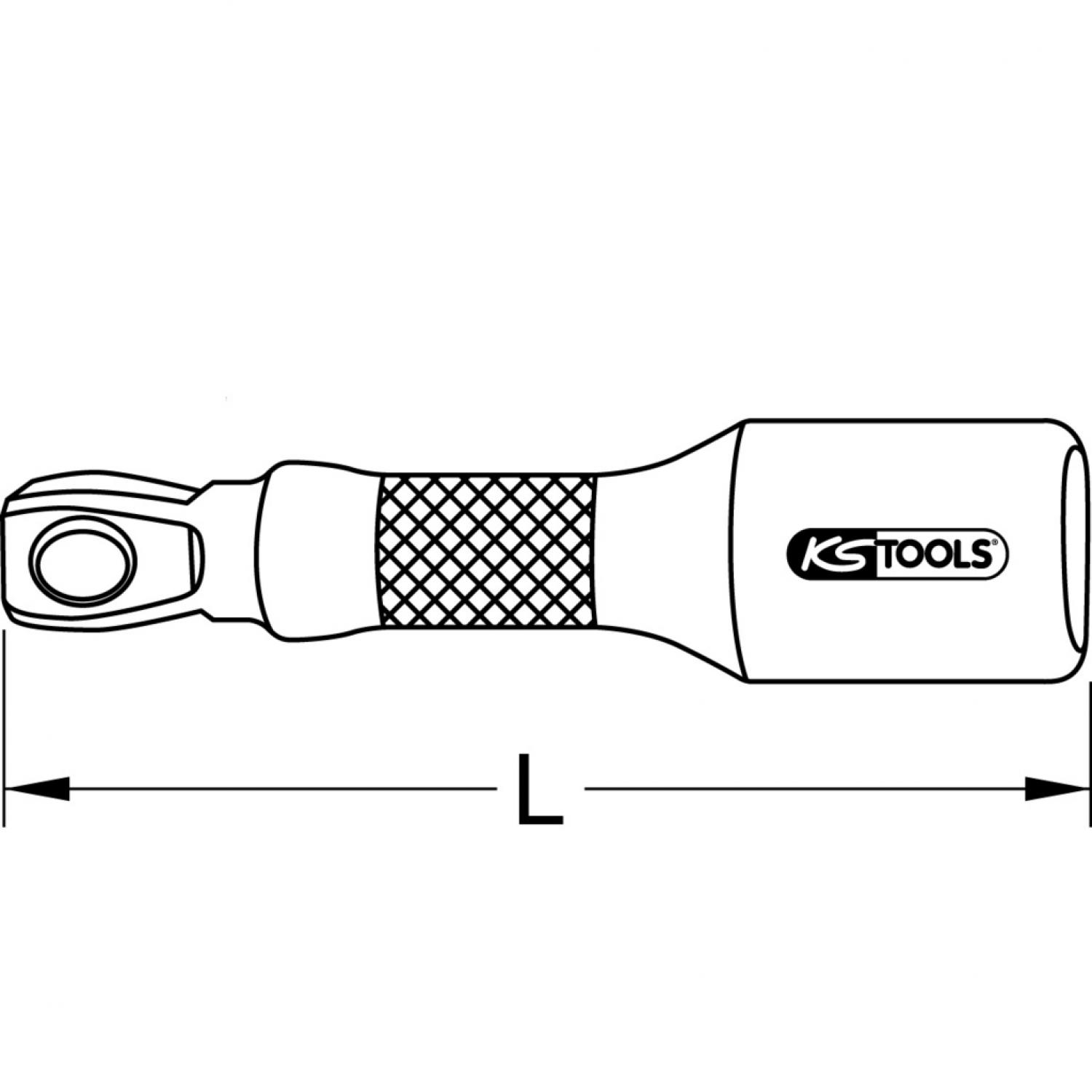 картинка Откидной удлинитель 3/8", 45 мм подвеска от магазина "Элит-инструмент"