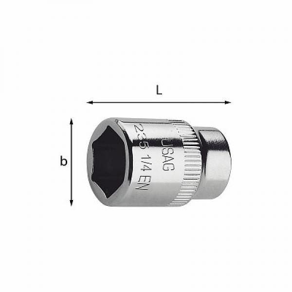 картинка Головки ключей с внутренним шестигранником 235 1/4 EN U02350111 от магазина "Элит-инструмент"