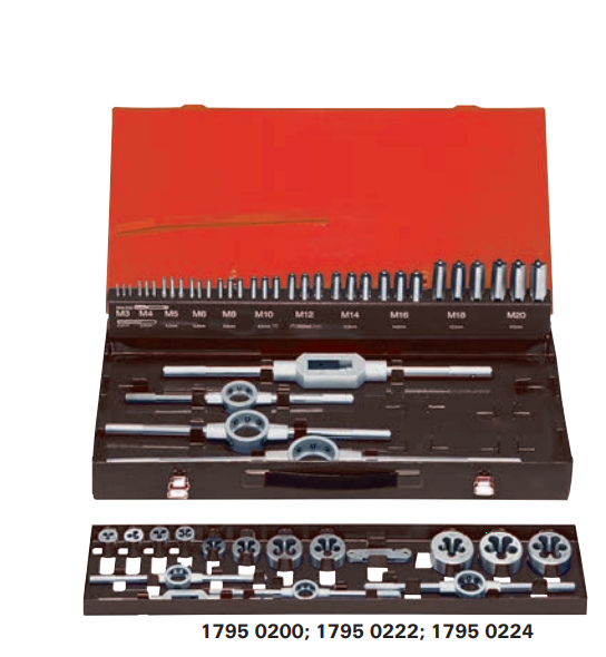 картинка Набор инструментов для нарезания резьбы M3-M12 Format 1795 0222 Fplus от магазина "Элит-инструмент"