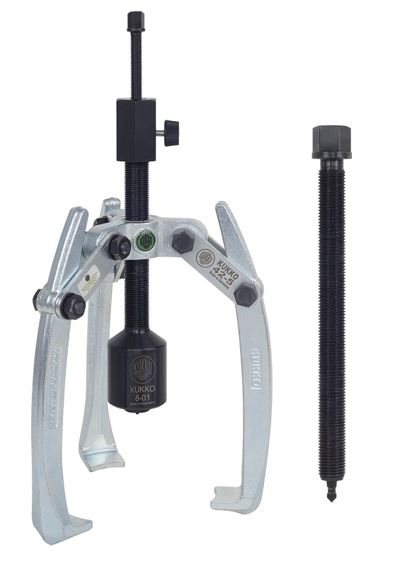 картинка Трёхзахватный съёмник с длинным гидравлическим шпинделем (включая механический шпиндель) Kukko 42-5-B от магазина "Элит-инструмент"