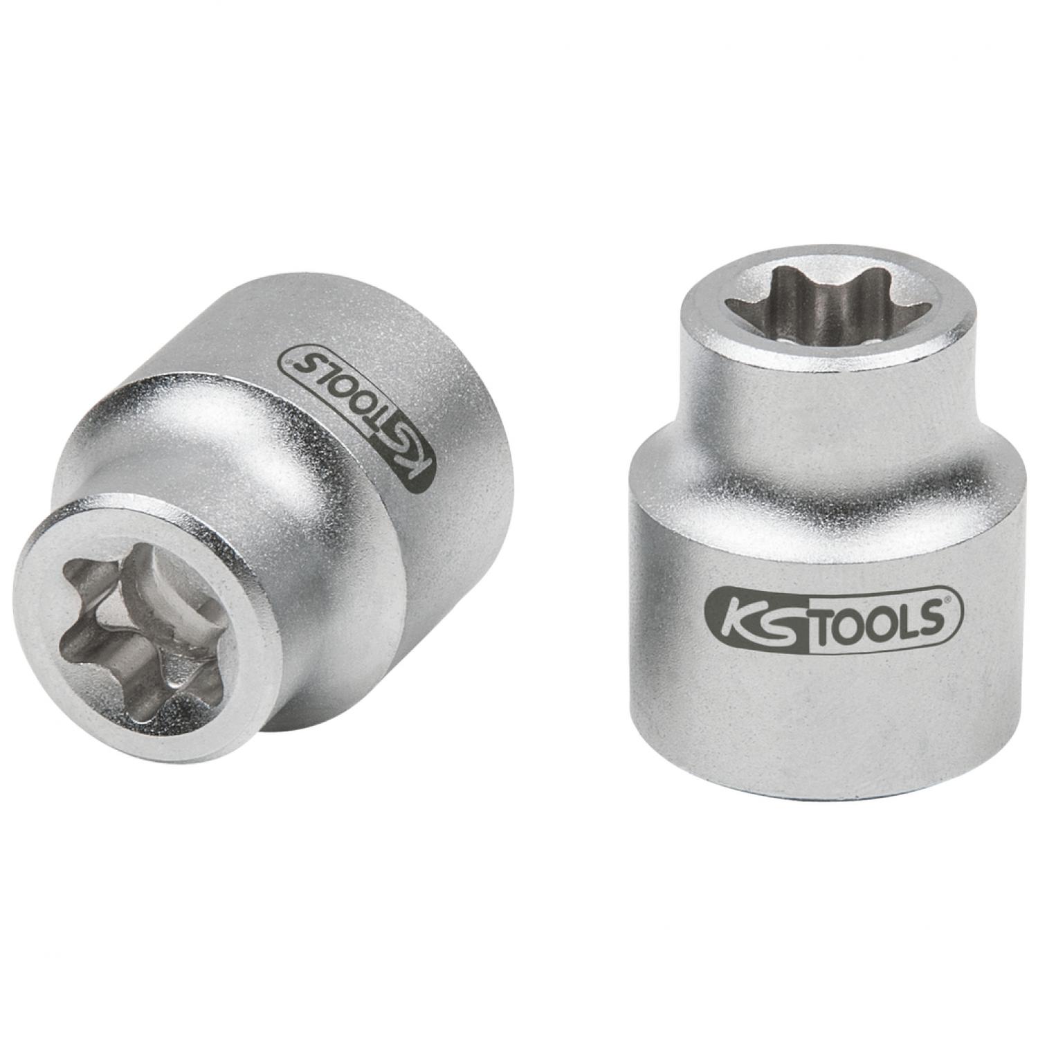 Торцовая головка 1/2" для винтов с внешним профилем Torx для Mercedes, экстракороткая