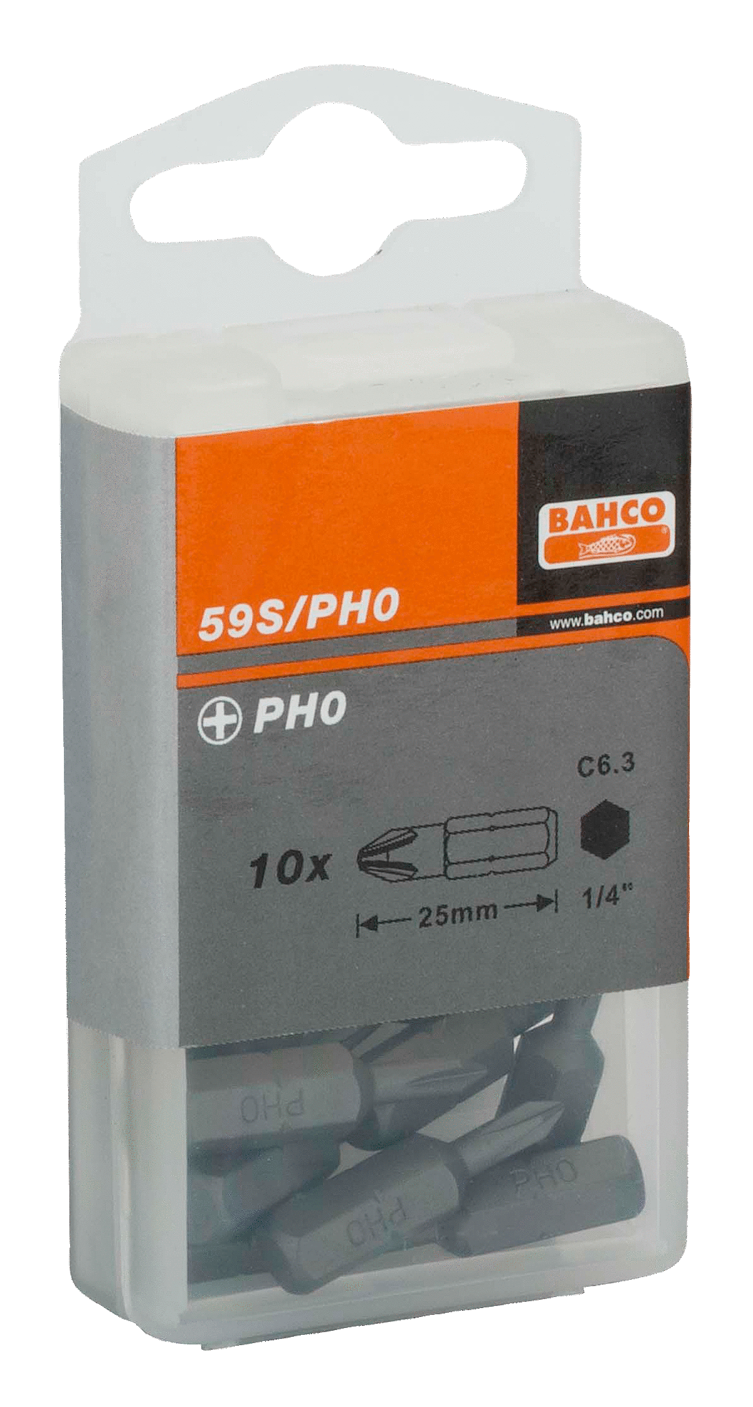 картинка Стандартные биты для отверток Phillips, 25 мм BAHCO 59S/PH2-30P от магазина "Элит-инструмент"