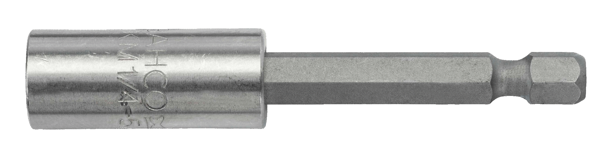 картинка Универсальный магнитный держатель бит для отверток размером 1/4 дюйма, 70 мм. В пластиковом держателе BAHCO KM1/4-5/16-1P от магазина "Элит-инструмент"