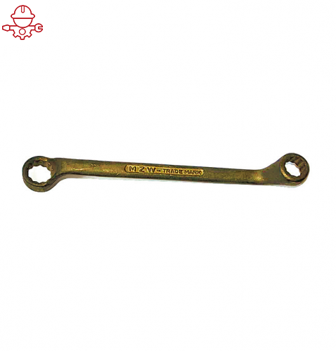 Ключ накидной с изгибом искробезопасный 10x11 мм, серия 003 MetalMinotti 003-1011