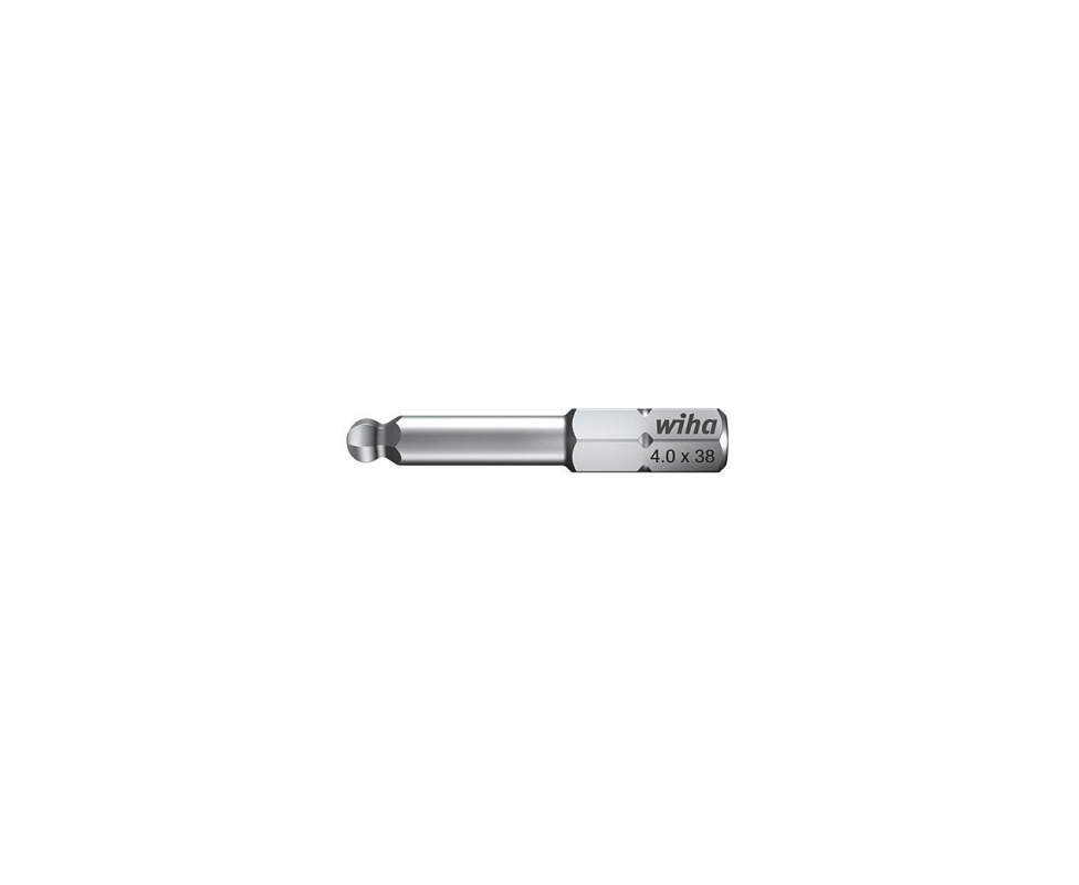 картинка Бита Wiha Standard HEX ball end 7017 Z 01734 1,5 x 38 со сферической головкой от магазина "Элит-инструмент"