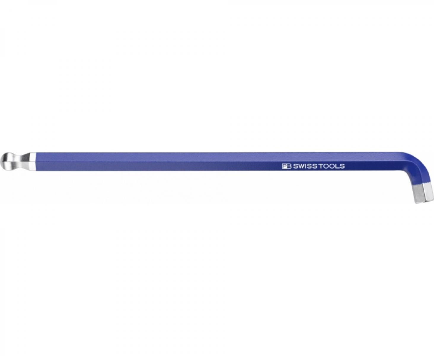 картинка Ключ штифтовый HEX длинный PB Swiss Tools PB 2212.L 3 SY со сферической головкой угол 100º M3 от магазина "Элит-инструмент"
