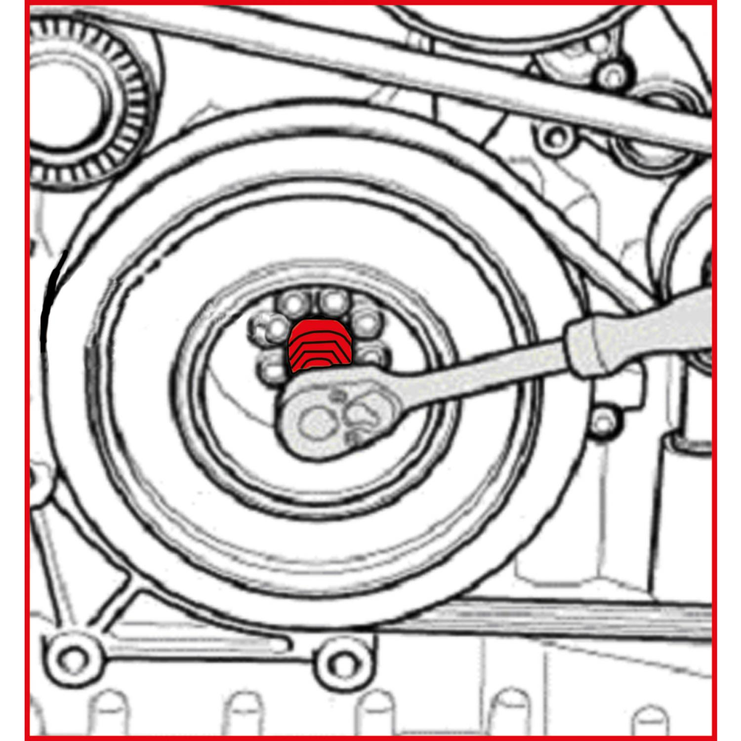 картинка Набор инструментов для монтажа двигателя VAG, 23 шт от магазина "Элит-инструмент"