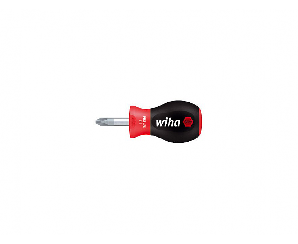 Отвертка Wiha SoftFinish Phillips 311 26968 PH1 x 25 укороченная