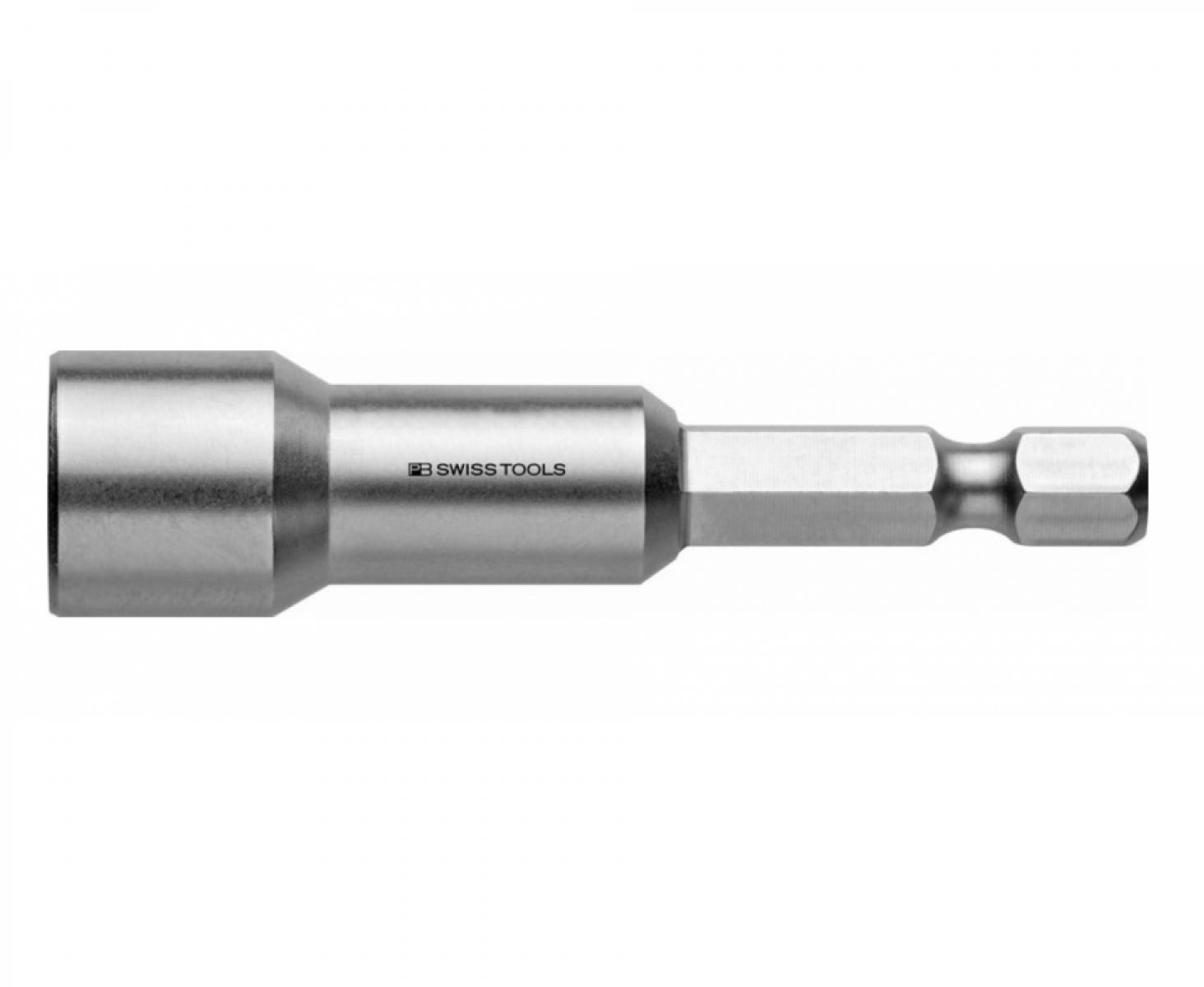 картинка Бита-торцовая головка HEX Nut PrecisionBits E6,3 с внешним шестигранником 1/4 PB Swiss Tools PB E6.200/12 M с магнитом M12 от магазина "Элит-инструмент"