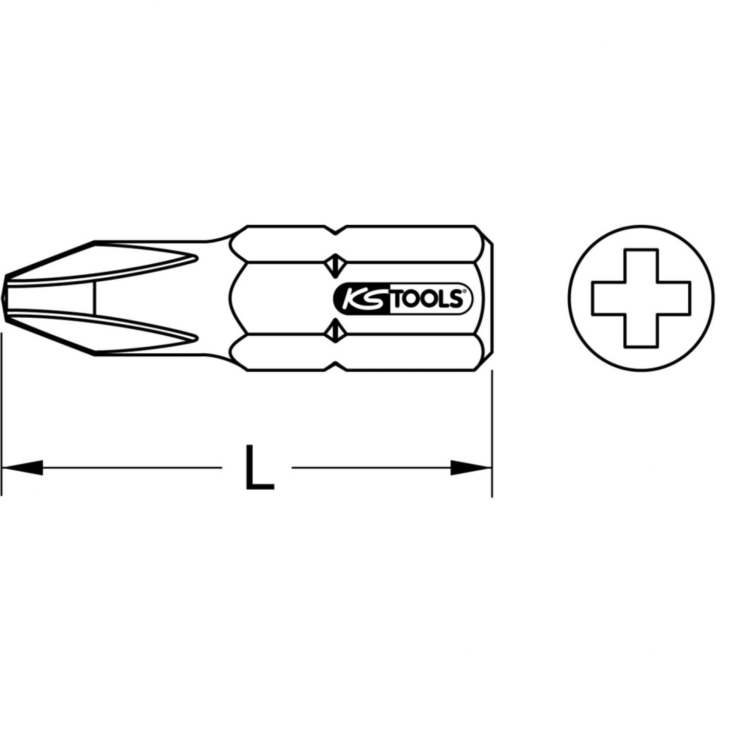 картинка Бит TORSIONpower 1/4", 25 мм, PH3, 5 шт в упаковке от магазина "Элит-инструмент"