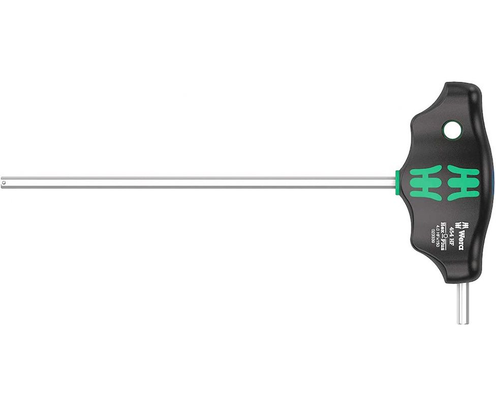 картинка Отвертка Hex-Plus 454 HF 4.0 х 150 с поперечной ручкой, с фиксирующей функцией Wera WE-023339 от магазина "Элит-инструмент"
