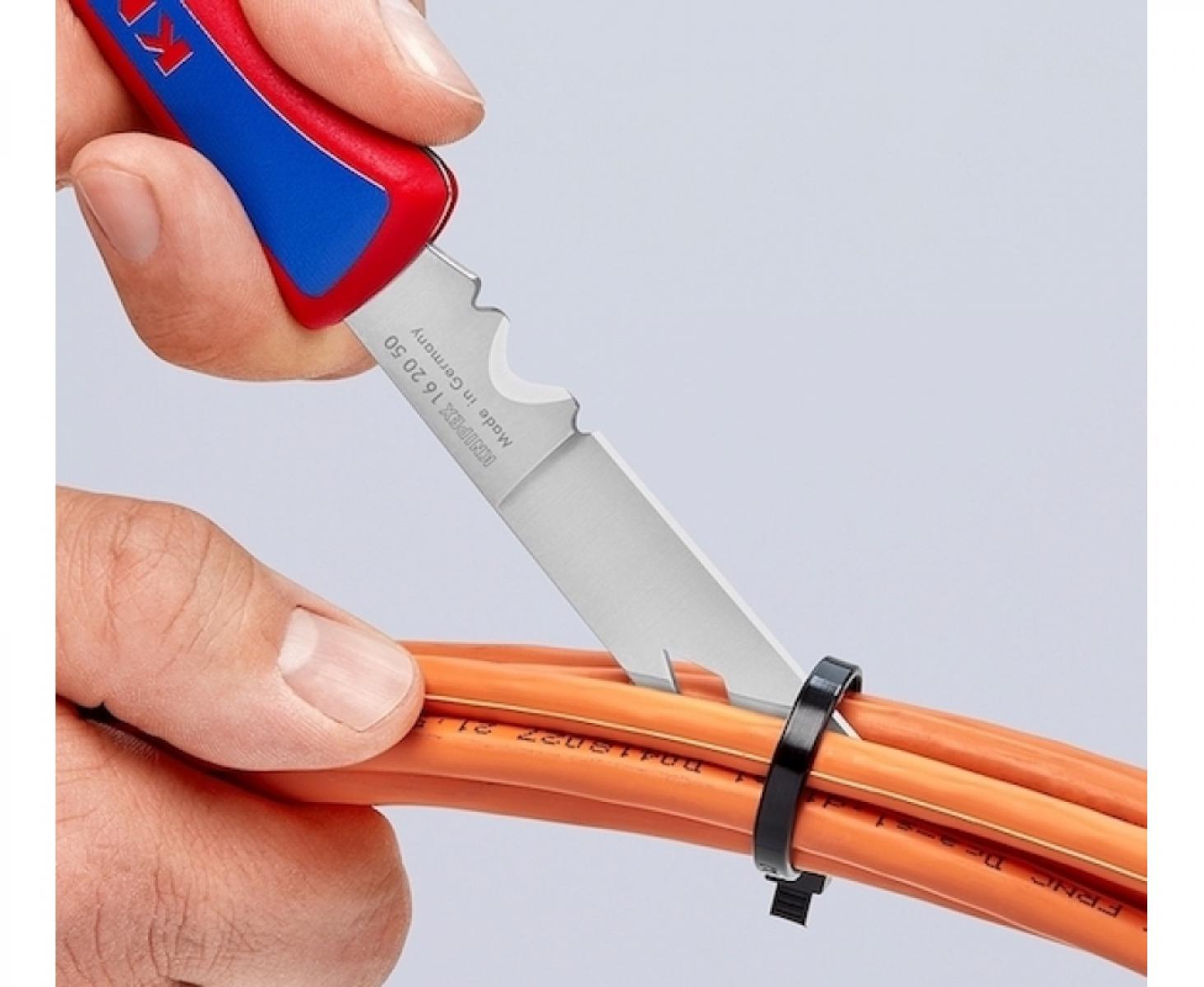 картинка Универсальный складной нож электрика Knipex KN-162050SB от магазина "Элит-инструмент"