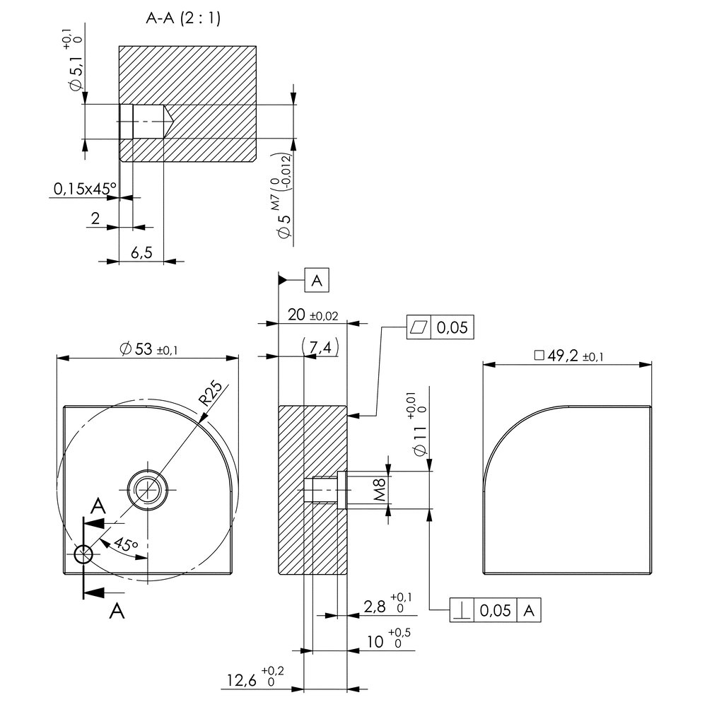 картинка Закругление сегмента подложки АМF 571169 от магазина "Элит-инструмент"