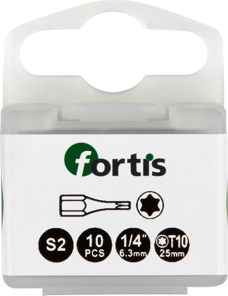 Бита 1/4″ для винтов TORX®, с зоной кручения, FORTIS 4317784729284 (размер - T 15 / общая длина - 25 мм)