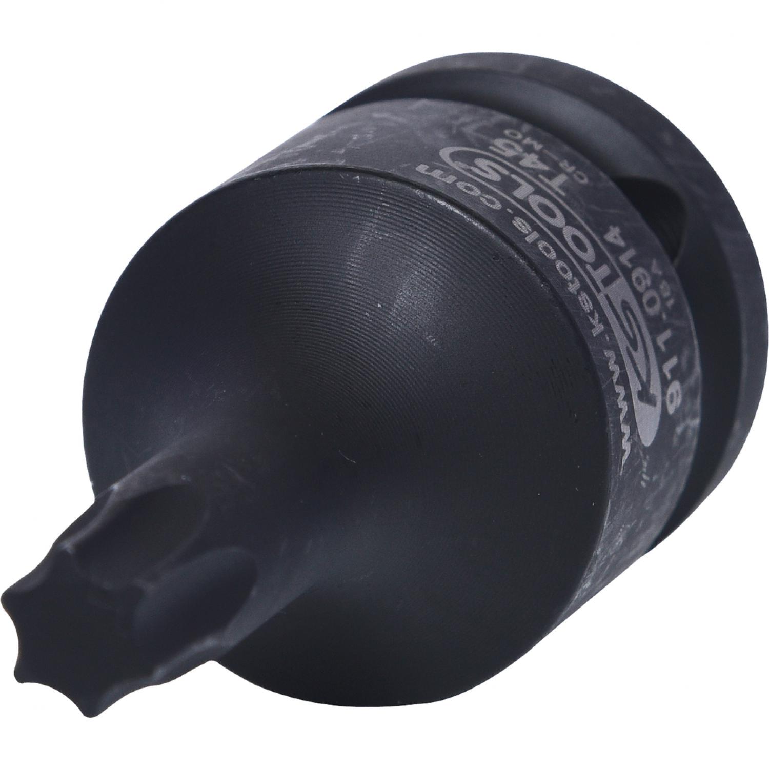 Силовая торцовая головка с битом 1/2" с профилем Torx, короткая, T45