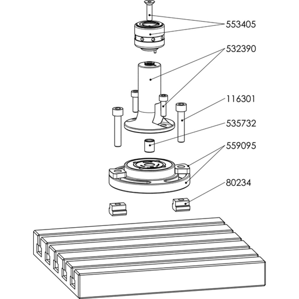 картинка Зажимной модуль, механический АМF 553405 от магазина "Элит-инструмент"