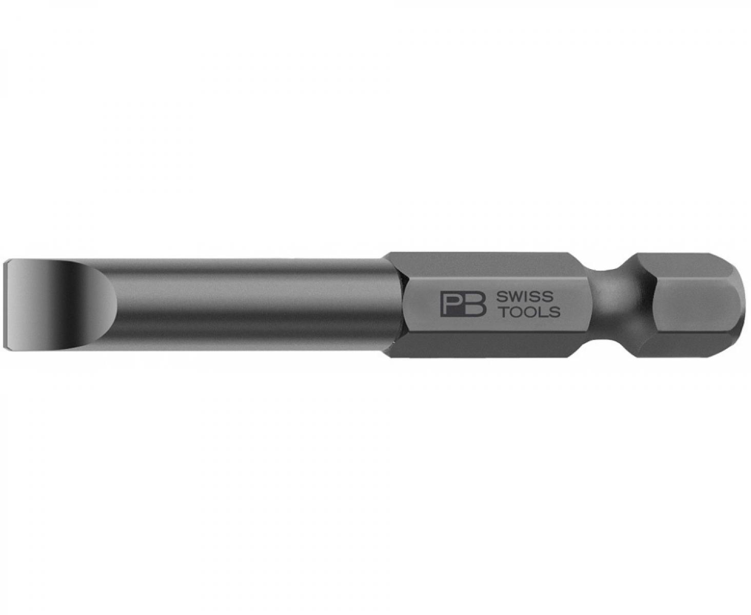 картинка Бита шлицевая PrecisionBits E6,3 с внешним шестигранником 1/4 PB Swiss Tools PB E6.100/6 1.6 x 10 от магазина "Элит-инструмент"