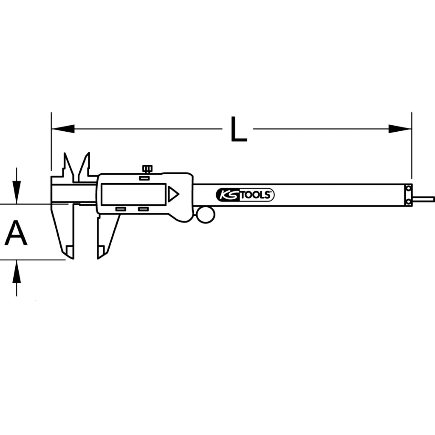 картинка Цифровой штангенциркуль 0-150 мм от магазина "Элит-инструмент"