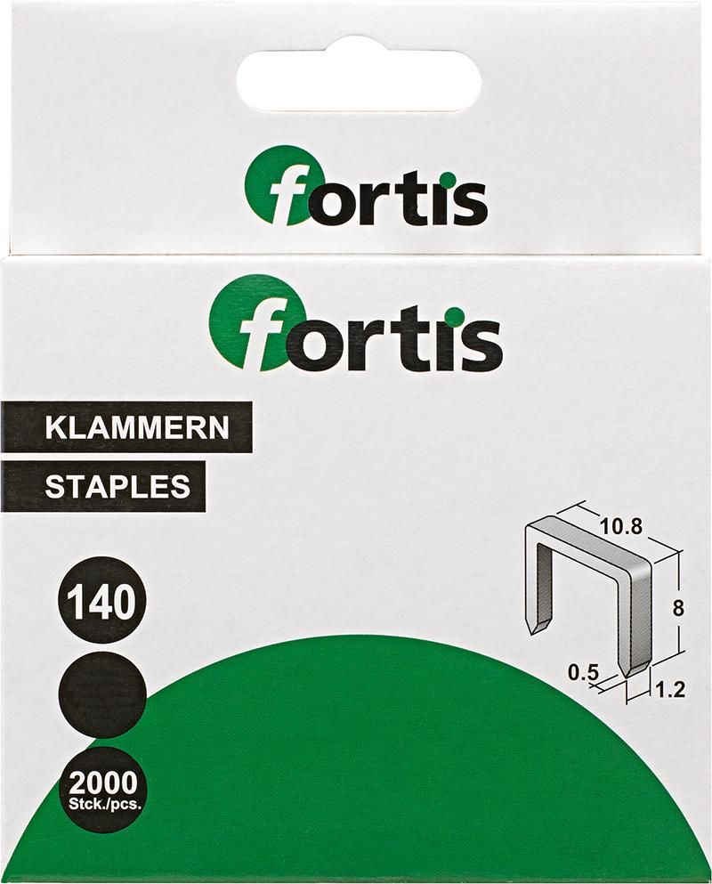 Степлер тип 140, FORTIS 4317784703475 (размер скобы - 14 мм / содержание - 2000 шт)