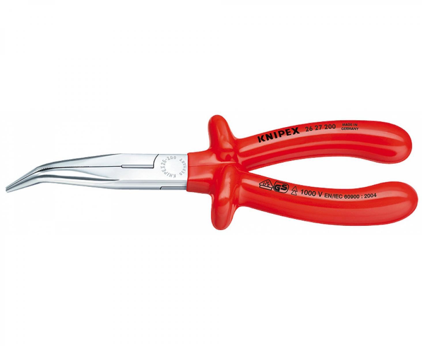 картинка Круглогубцы с заостренными концами, с режущей кромкой Knipex KN-2627200 от магазина "Элит-инструмент"