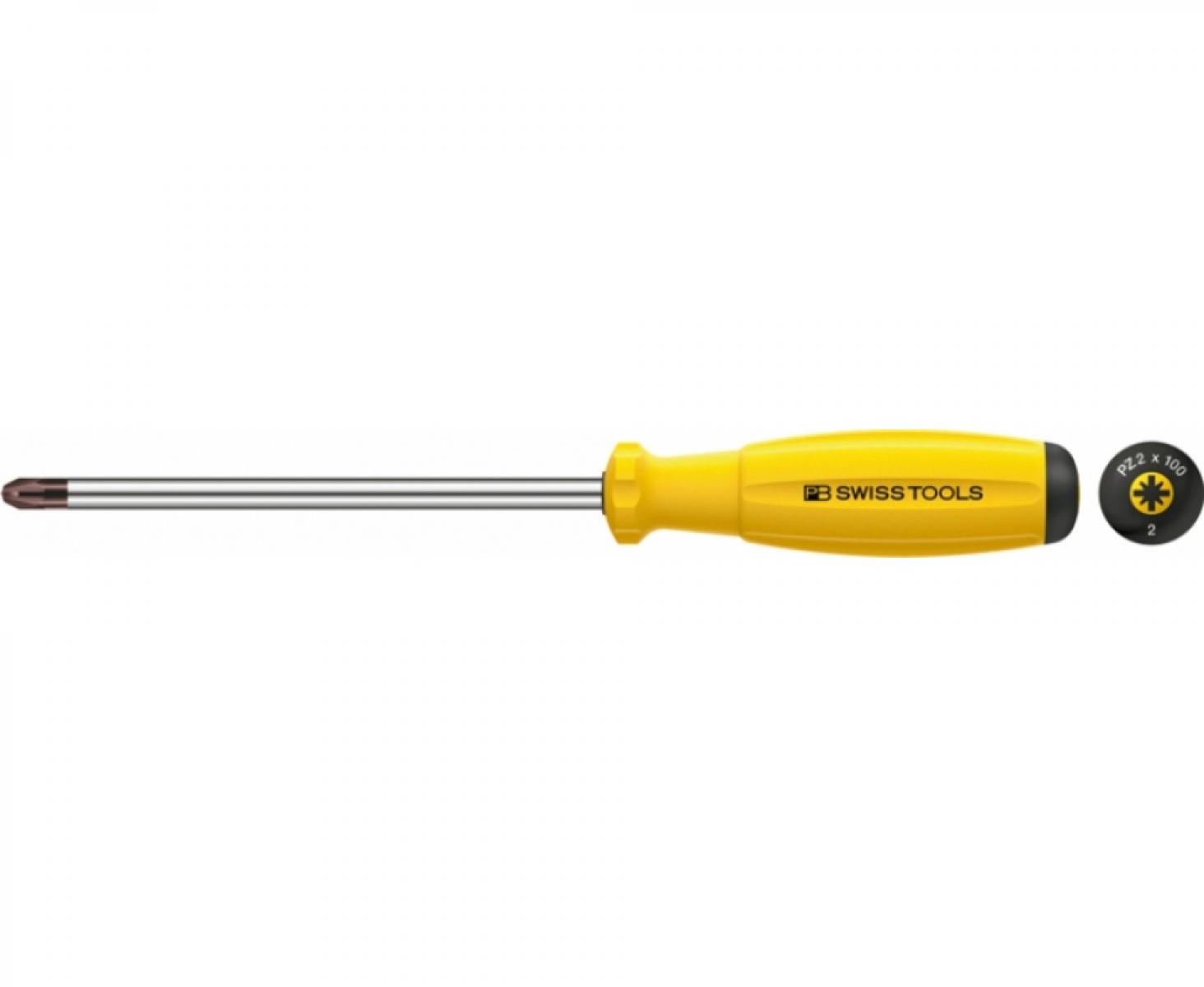 картинка Отвертка крестовая антистатическая Pozidriv SwissGrip ESD PB Swiss Tools PB 8192.1-80 ESD PZ1 от магазина "Элит-инструмент"