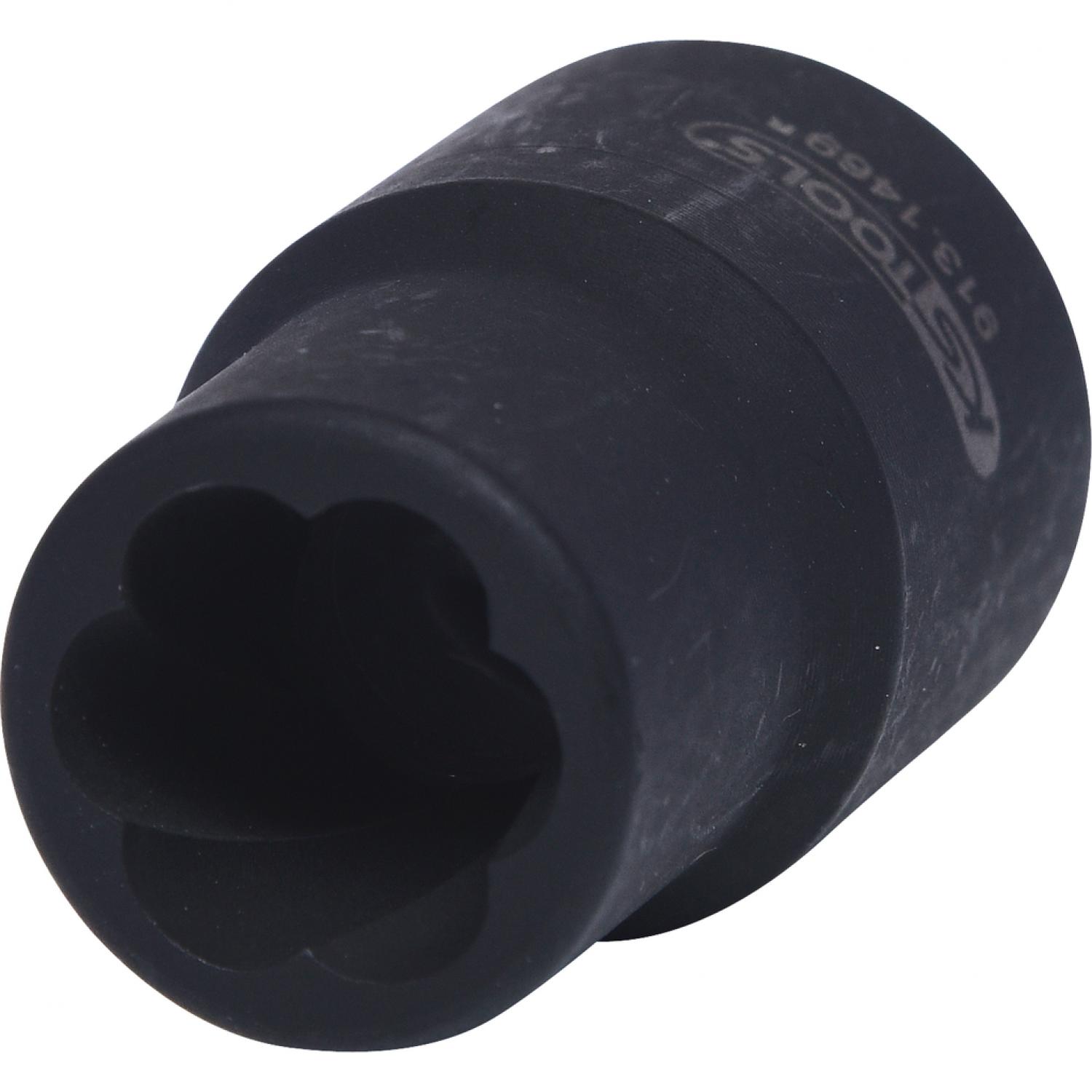 Силовая торцовая головка 1/2'' со спиральным профилем, 12 мм