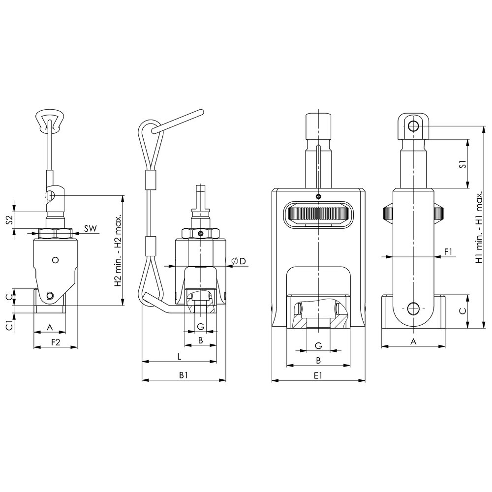 картинка Комплект для зажима цепи АМF 87627 от магазина "Элит-инструмент"