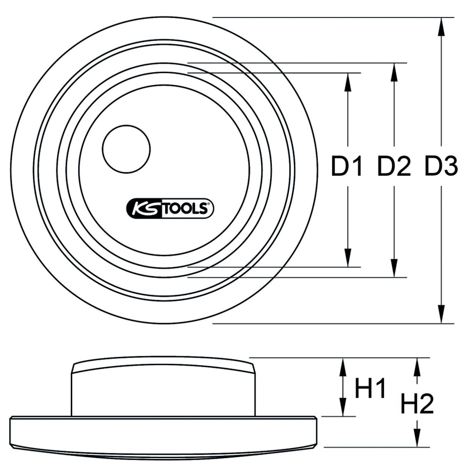 картинка Инструмент для монтажа подшипника ступицы для DAF Ø 91,5x99,5x147,5 мм от магазина "Элит-инструмент"
