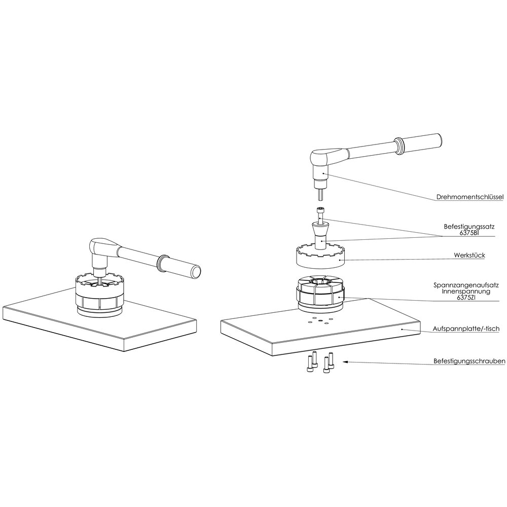 картинка Крепление цанги внутри зажима АМF 572089 от магазина "Элит-инструмент"