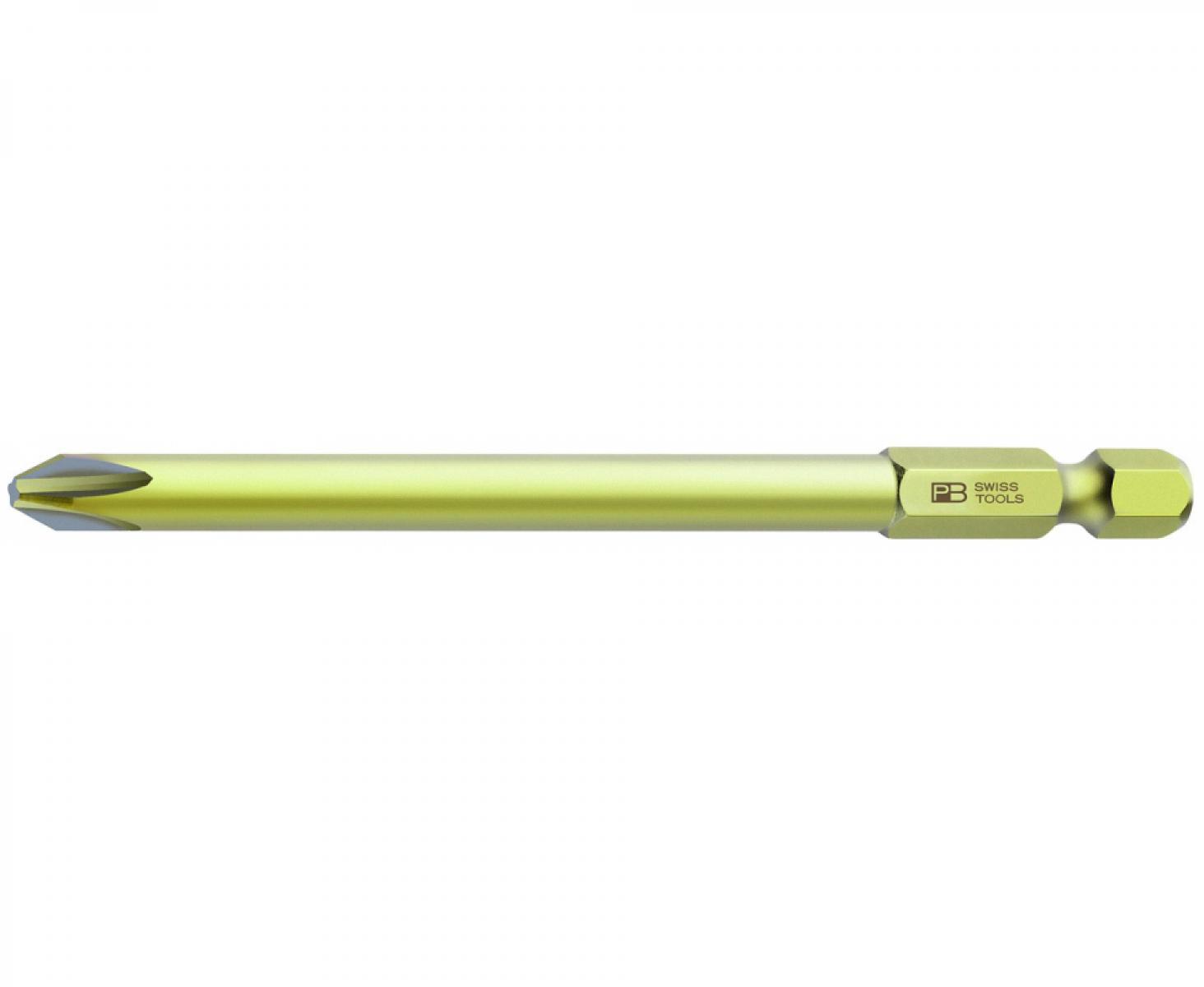картинка Бита крестовая Phillips PrecisionBits E6,3 с внешним шестигранником 1/4 PB Swiss Tools PB E6L.190 / 1 PH1 от магазина "Элит-инструмент"