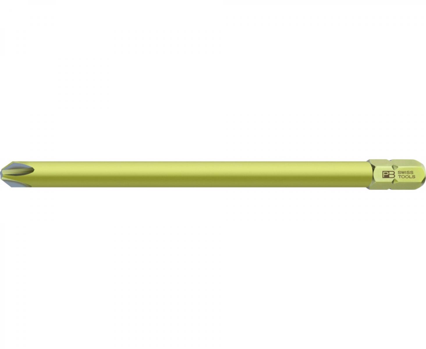 картинка Бита крестовая Phillips PrecisionBits C6,3 с внешним шестигранником 1/4 PB Swiss Tools PB C6L.190/0-80 PH0 от магазина "Элит-инструмент"