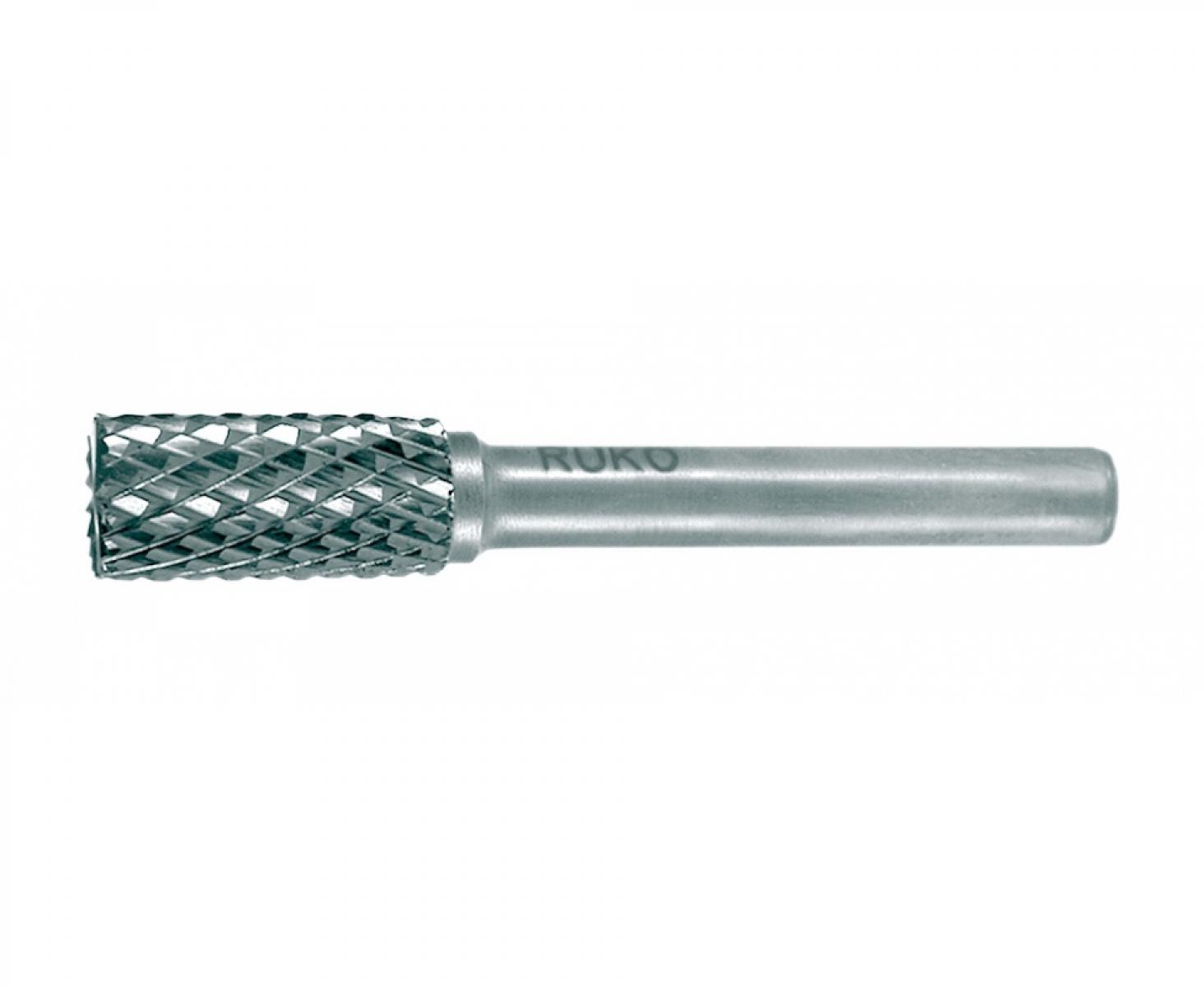 картинка Бор-фреза цилиндрическая форма А с торцевыми зубьями Ruko 10 х 60 мм 116017 от магазина "Элит-инструмент"