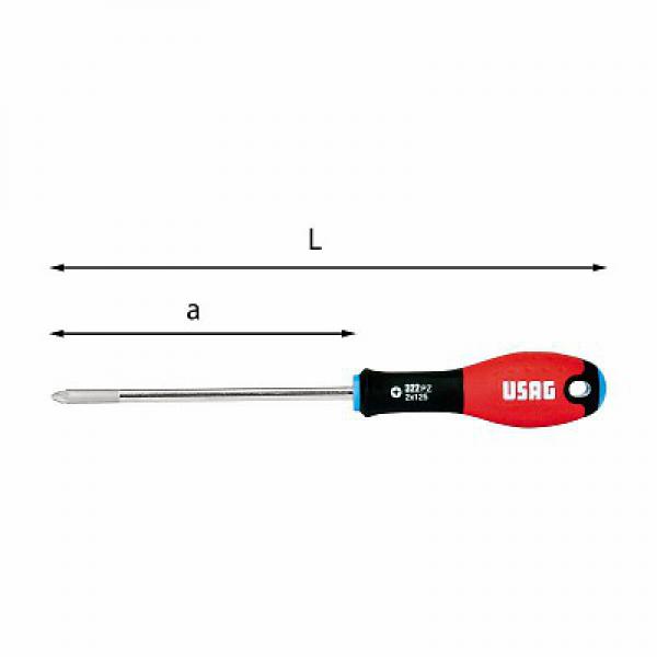 картинка Отвёртки крестообразные для винтов POZIDRIV®-SUPADRIV® 322 PZ U03220058 от магазина "Элит-инструмент"