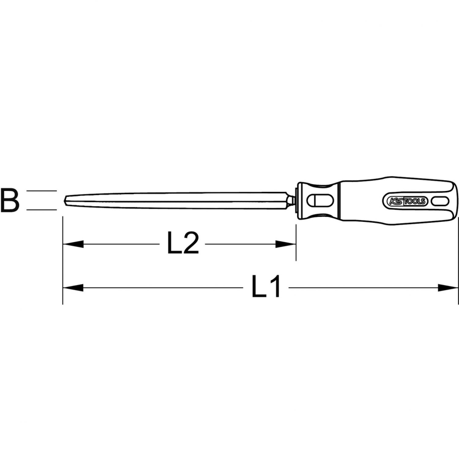 картинка Скребок 3-гранный для точной механики, 160 мм от магазина "Элит-инструмент"