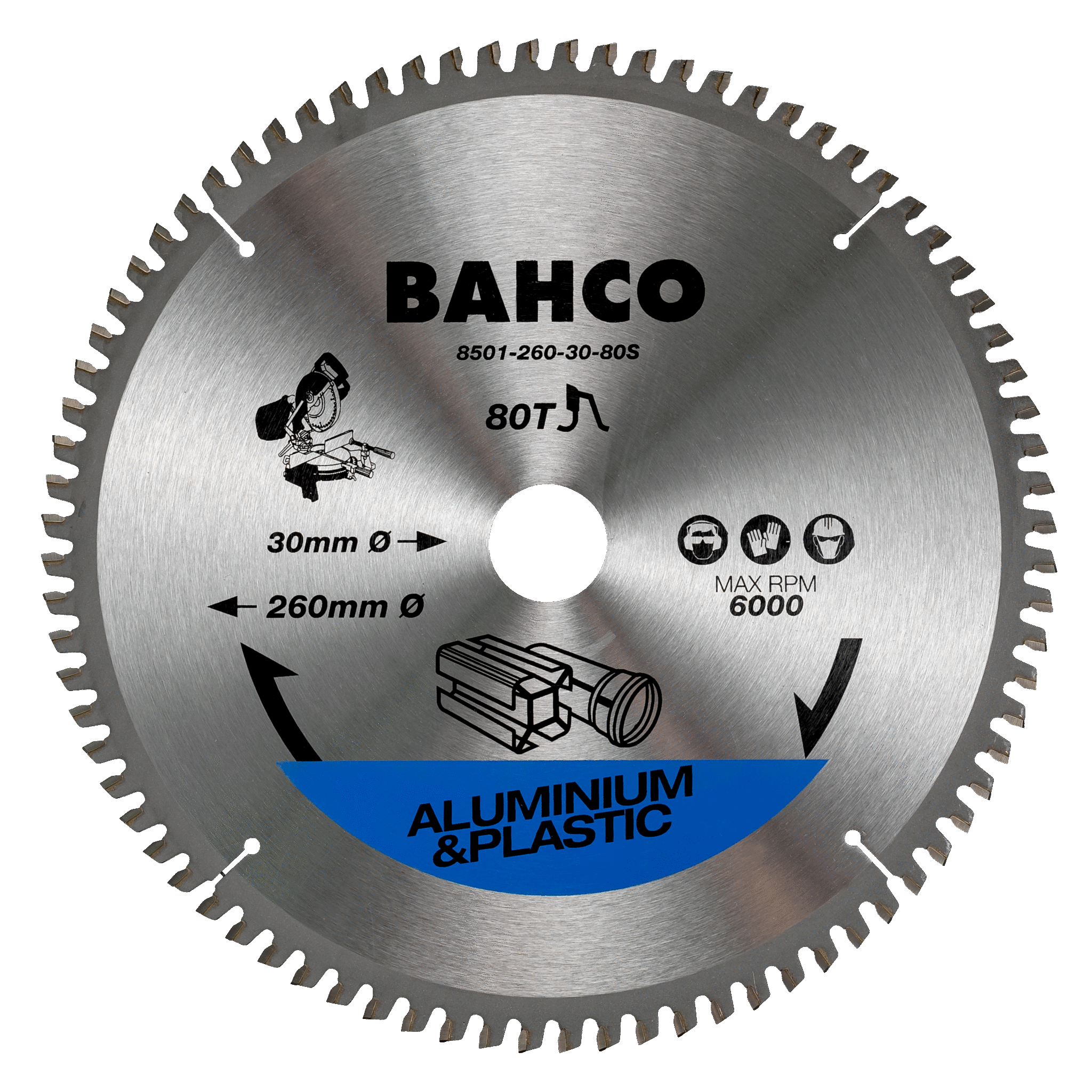 картинка Полотна для торцовочных дисковых пил по алюминию и пластмассе BAHCO 8501-18S от магазина "Элит-инструмент"