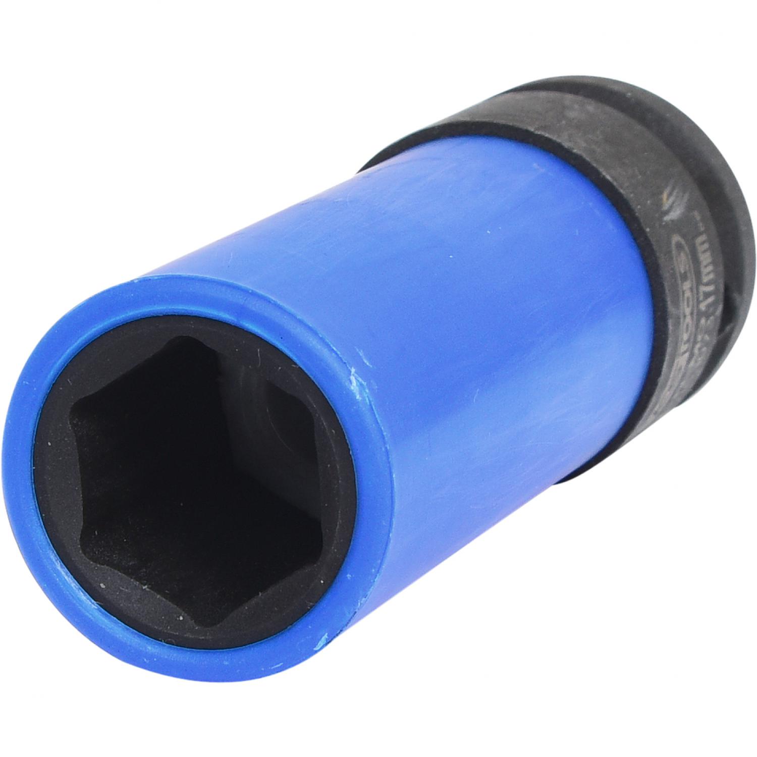 Силовая торцовая головка 1/2" для алюминиевых колесных дисков, прочная, длинная, 17 мм подвеска