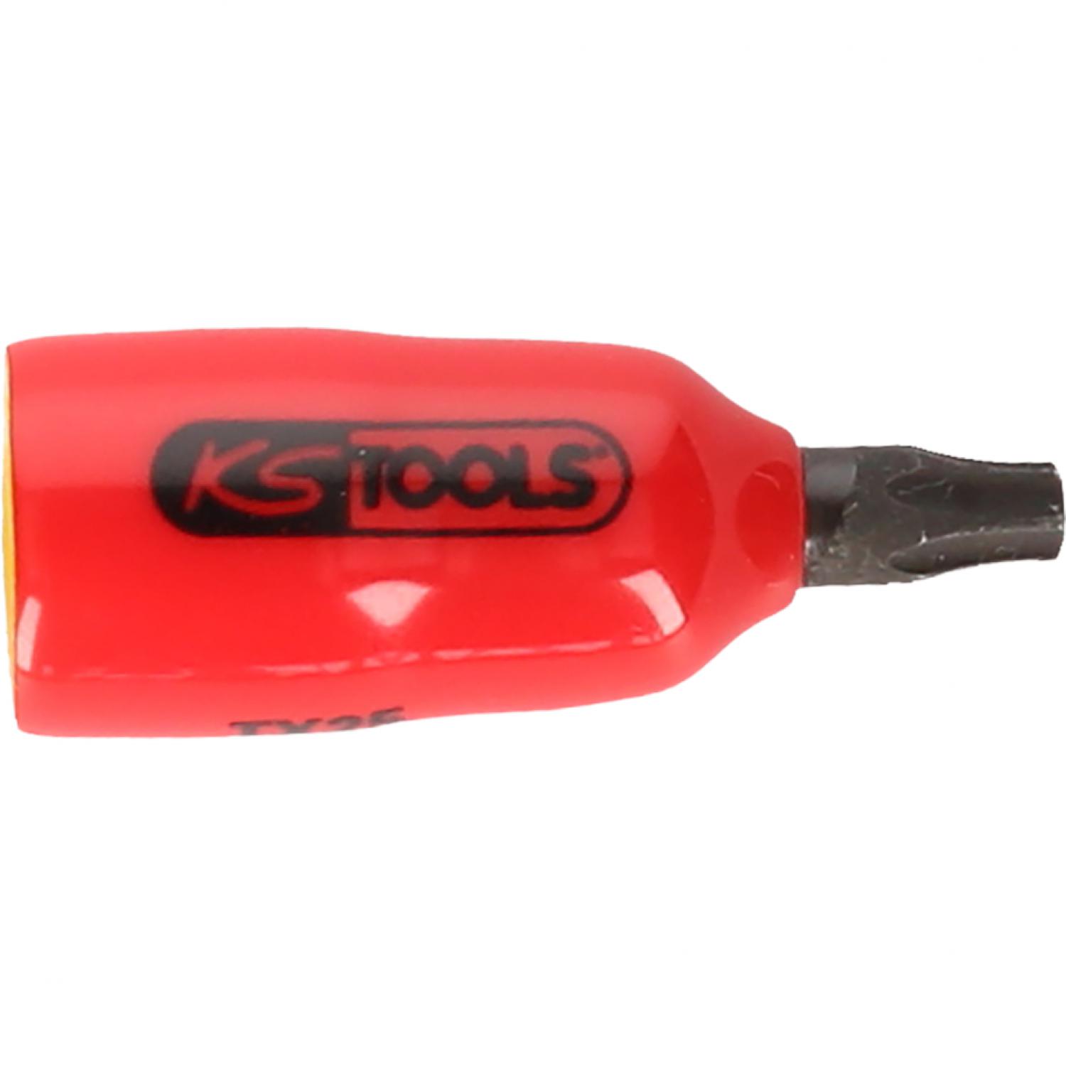 Торцевая головка изолированная 1/4" с битой для  шлицев типа Torx, Т20