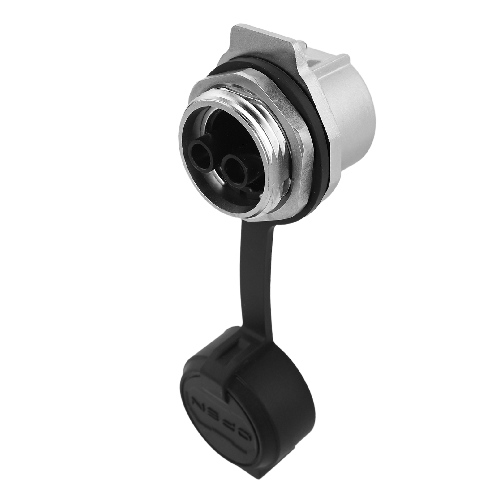картинка JRready JRSSW-CP20 2-контактный обжимной гнездовой разъём (однопортный), Промышленный водонепроницаемый разъём от магазина "Элит-инструмент"