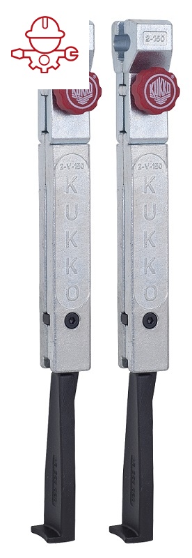 картинка 2 узких захвата с быстрой регулировкой (комплект) Kukko 2-303-P от магазина "Элит-инструмент"