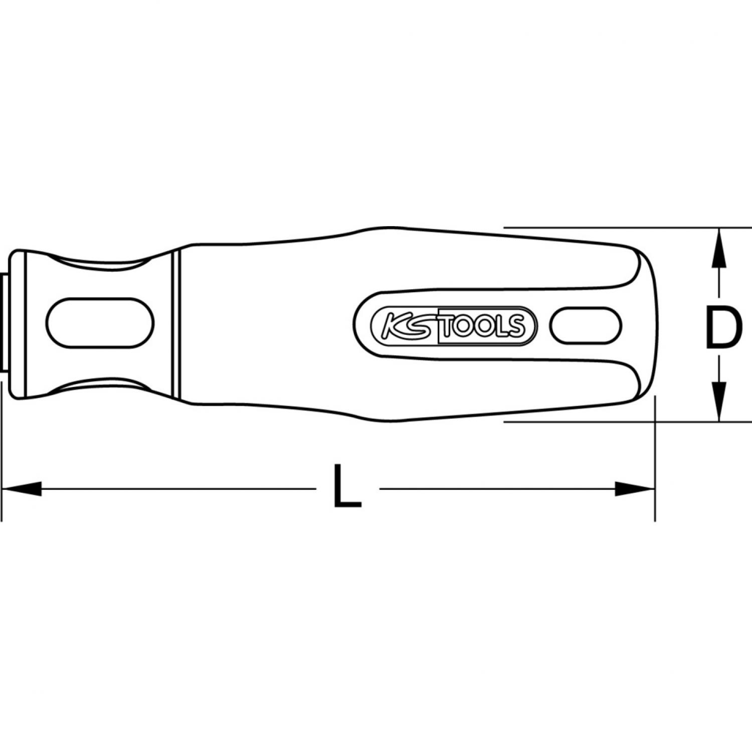 картинка Рукоятка для напильника, прямоугольное крепление, 120 мм от магазина "Элит-инструмент"