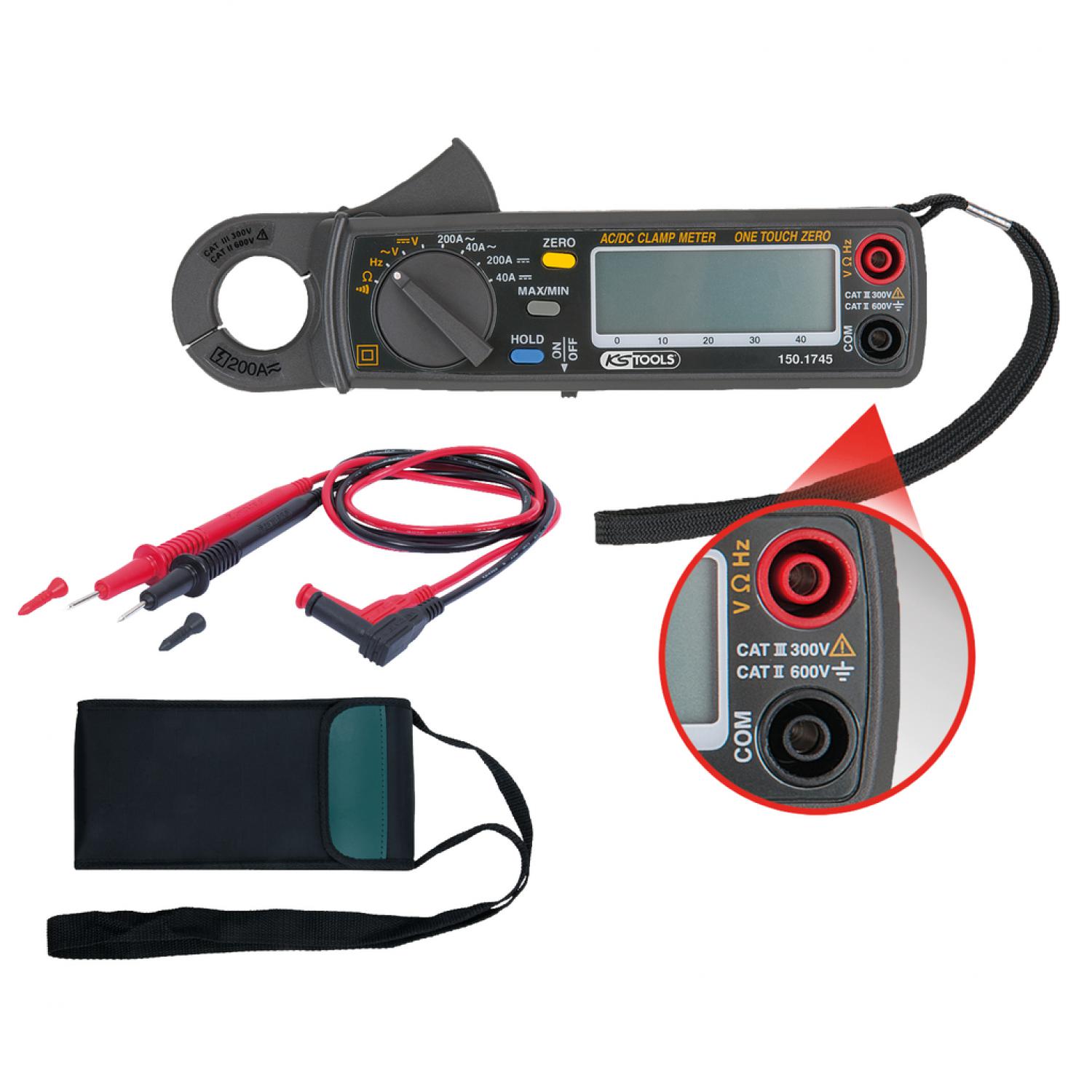 Цифровые токоизмерительные клещи 200 А