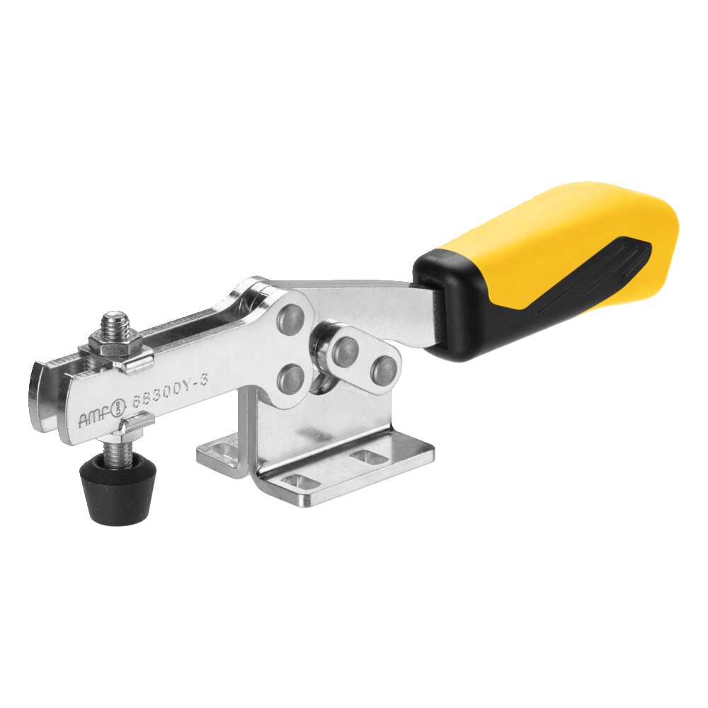 Горизонтальный шарнирный зажим plus с желтой ручкой АМF 557930