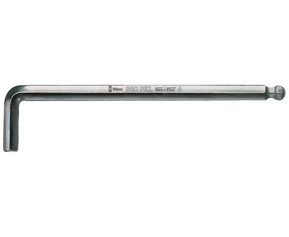 картинка Г-образный ключ 1,5 мм, метрический, хромированный Wera 950 PKL WE-022050 от магазина "Элит-инструмент"