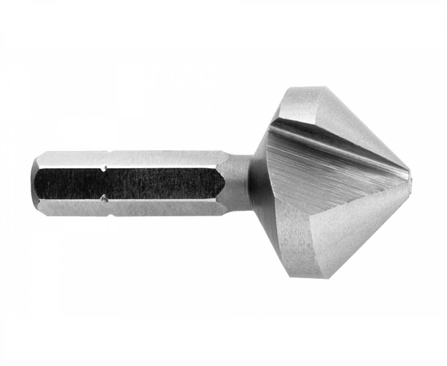 картинка Зенкер конический 90° CBN 16,5 мм DIN 335 C Exact GQ-30625 3 режущих кромки шестигранный хвостовик от магазина "Элит-инструмент"