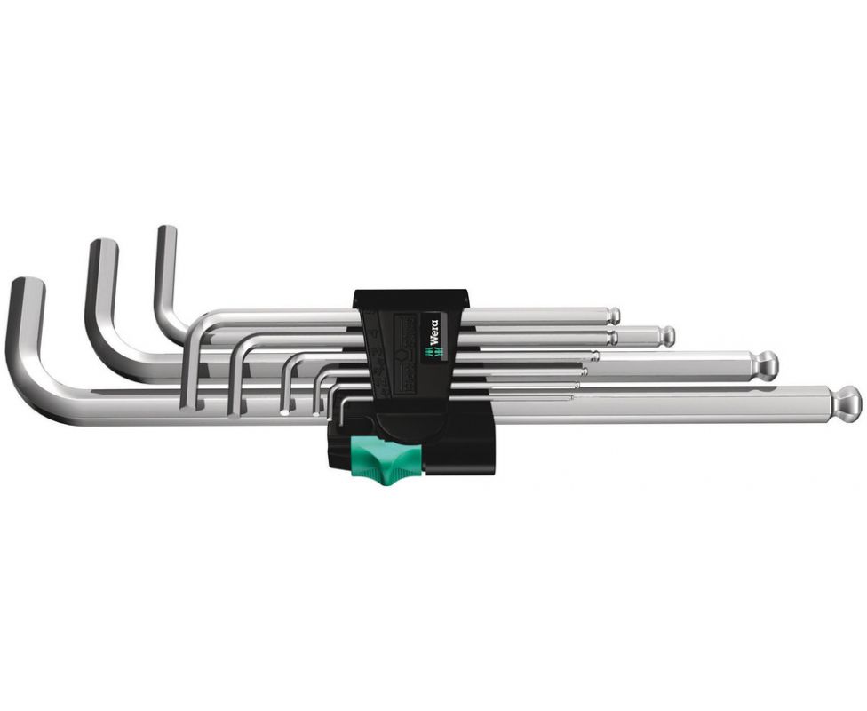 картинка Набор Г-образных ключей, метрических, хромированных Wera 950 PKL/9 SM N WE-022087 от магазина "Элит-инструмент"