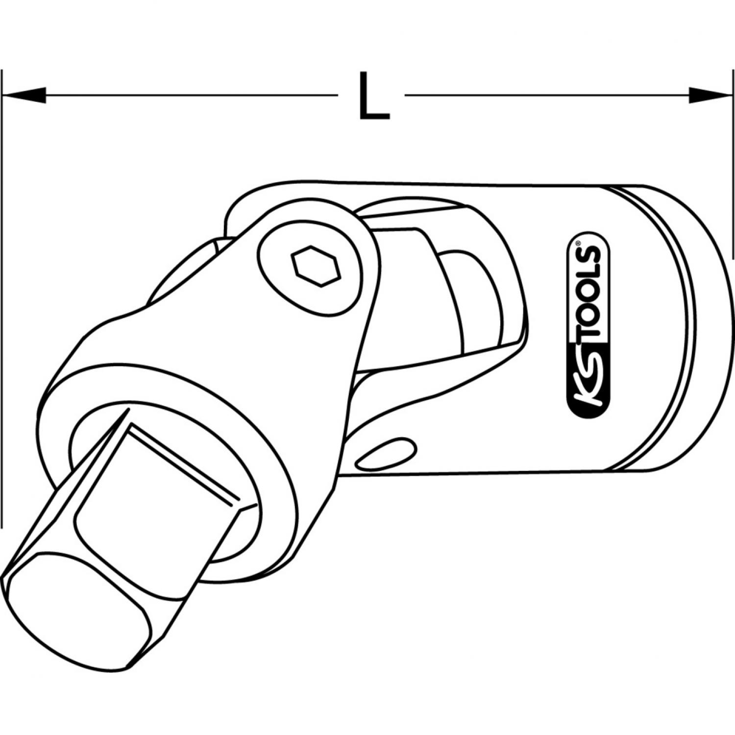 картинка 3/4" карданный шарнир, 115,0 мм от магазина "Элит-инструмент"