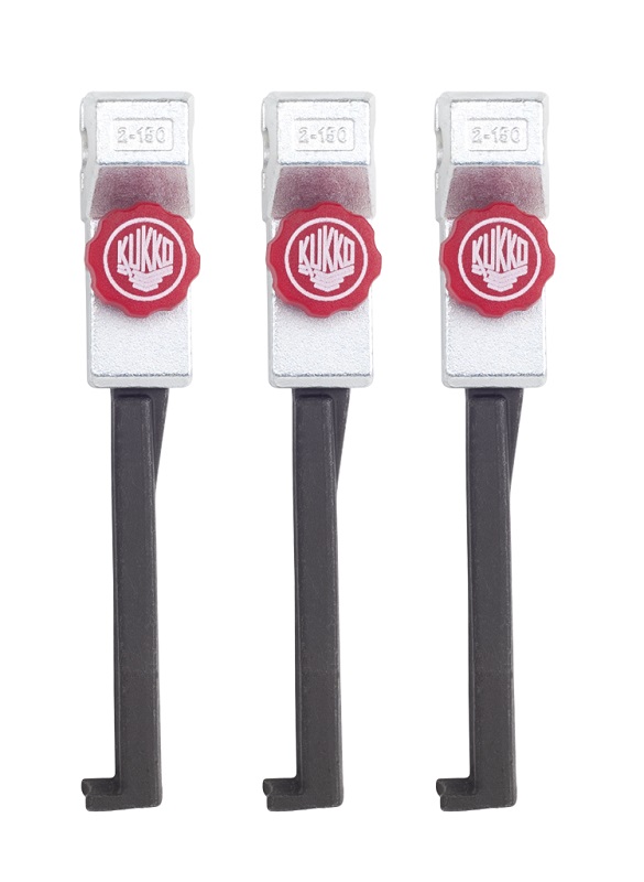 картинка 3 узких захвата с быстрой регулировкой (комплект) Kukko 2-153-S от магазина "Элит-инструмент"